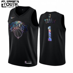 NBA New York Knicks Trikot Obi Toppin 1 Iridescent HWC Collection Swingman - Kinder